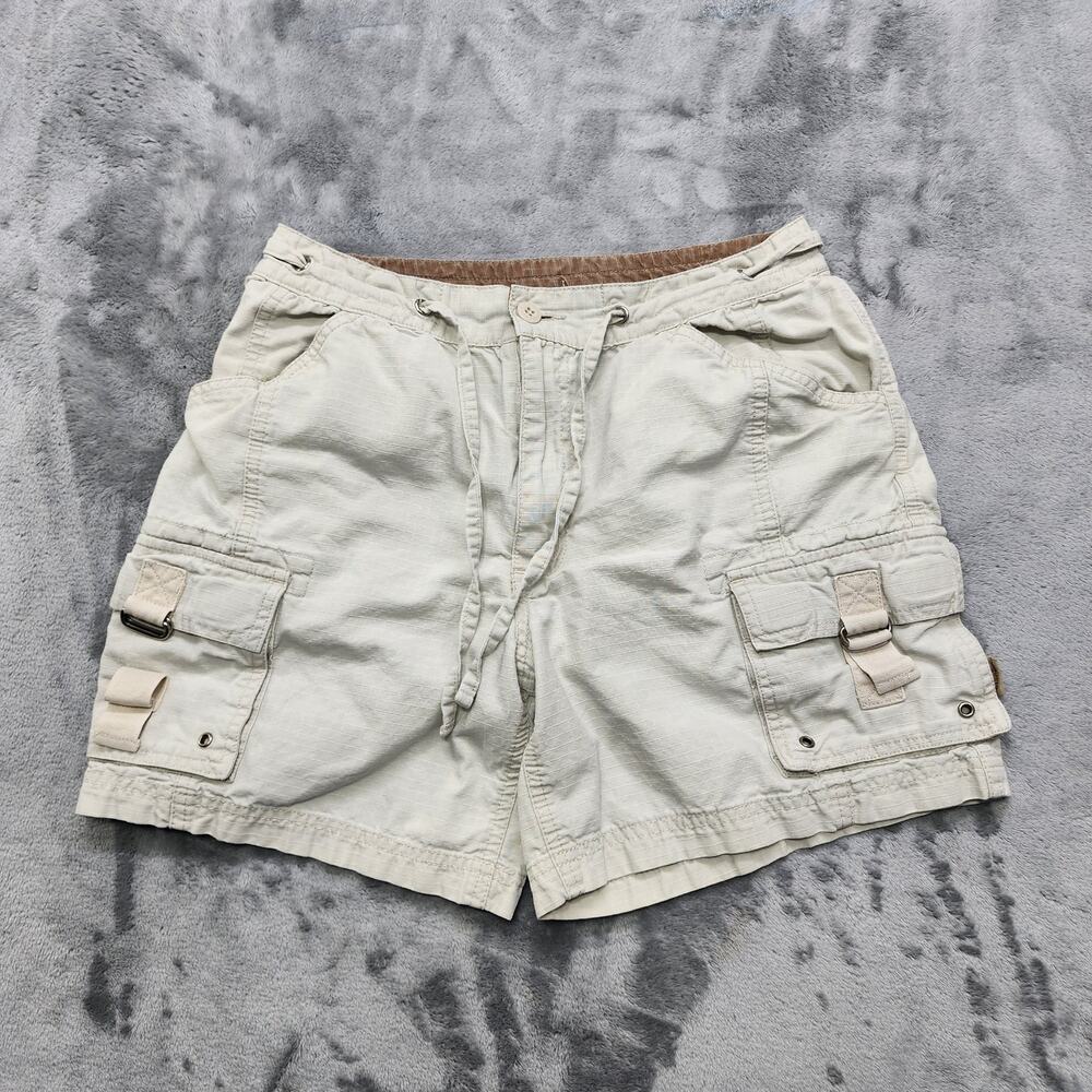 Guide Series Shorts Womens 6 Tan Cotton Ripstop Drawstring Mid Rise Cargo‎